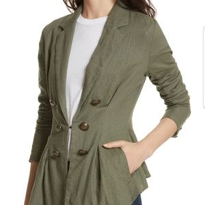 Free People Cinch Waist Blazer - Size Small